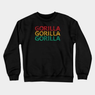 "Gorilla Gorilla Gorilla" Scientific Name, Western Lowland Gorilla Crewneck Sweatshirt